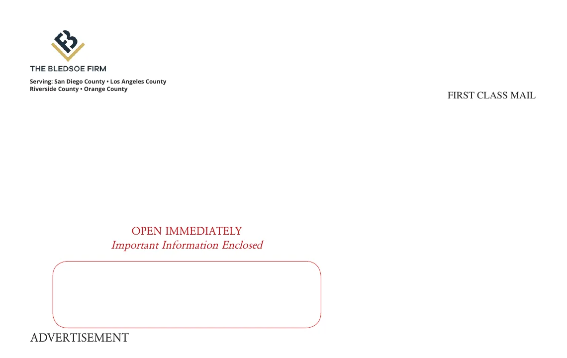 The Bledsoe Firm family law envelope