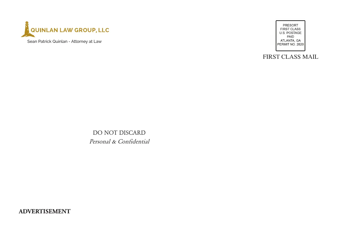 The Quinlan Law Group DUI defense envelope
